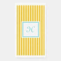 Marigold Yellow with White Stripes 