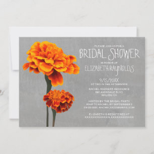 Marigolds Bridal Shower Invitations