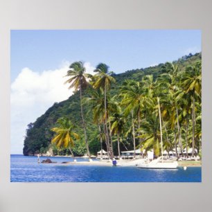 Marigot Bay, St. Lucia, Caribbean Poster