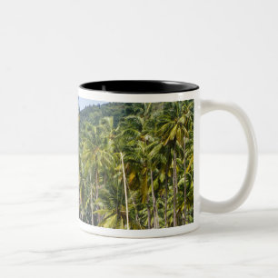Marigot Bay, St. Lucia, Caribbean Two-Tone Coffee Mug