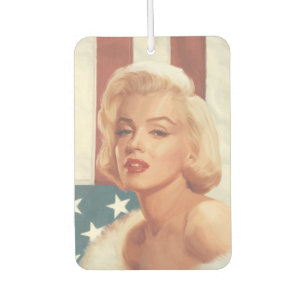 Marilyn Flag Car Air Freshener