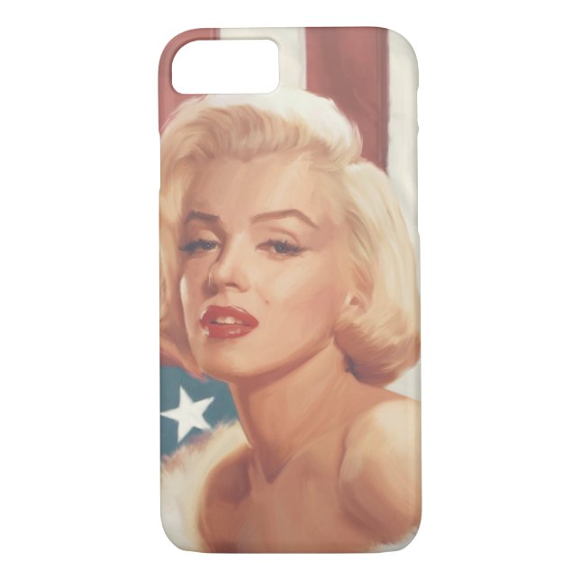 Marilyn Flag Case-Mate iPhone Case (Back)