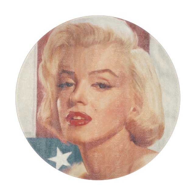 Marilyn Flag Cutting Board (Front)