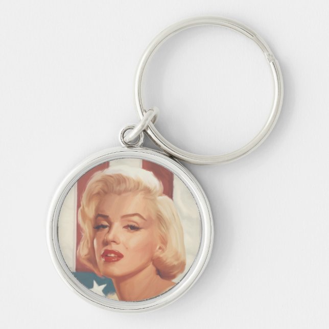 Marilyn Flag Key Ring (Front)
