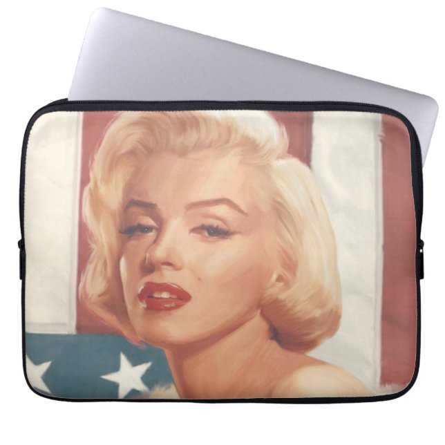 Marilyn Flag Laptop Sleeve (Front)