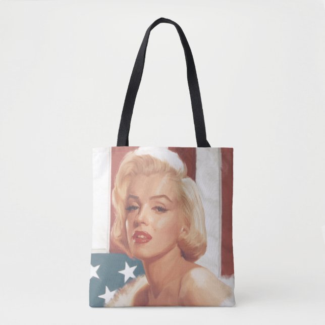 Marilyn Flag Tote Bag (Front)