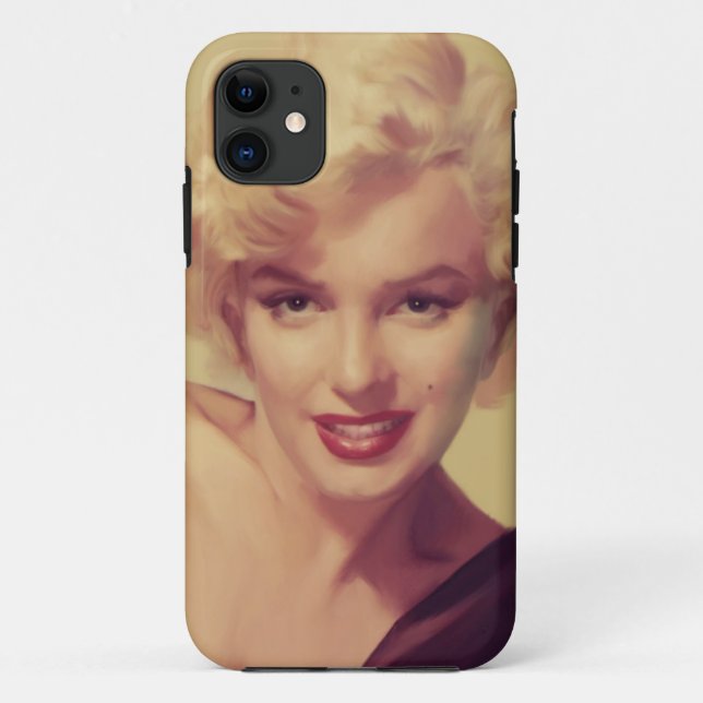 Marilyn in Black Case-Mate iPhone Case (Back)