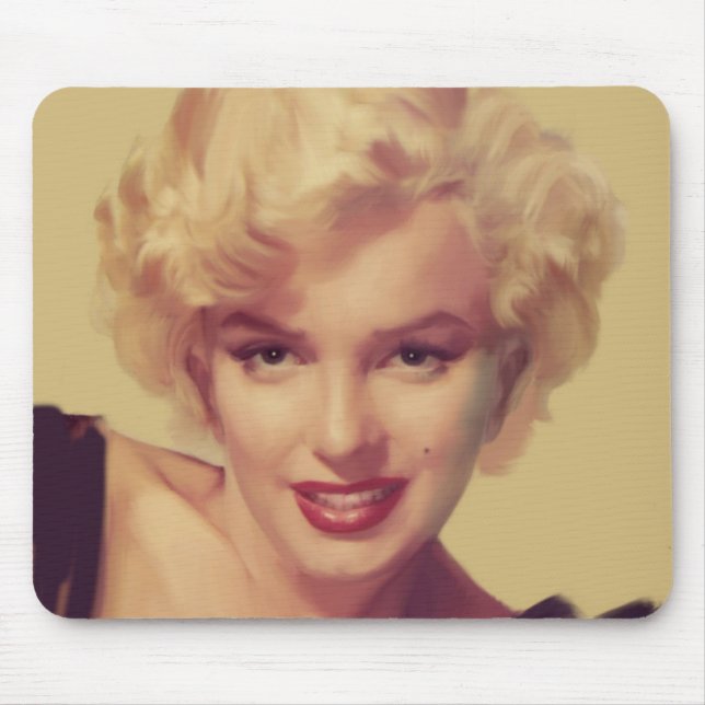 Marilyn in Black Mouse Pad (Front)