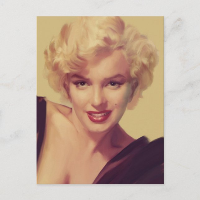 Marilyn in Black Postcard (Front)