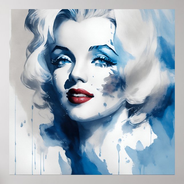 marilyn ink 2/4 blue poster (Front)