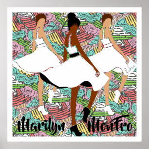 Marilyn MonFRO Pretty Black Women Poster