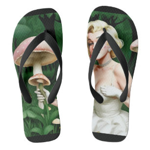 Marilyn Monroe mushroom fungi lovers unique Thongs