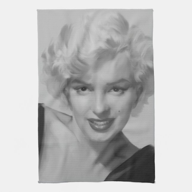 Marilyn the Look 2 Tea Towel (Vertical)