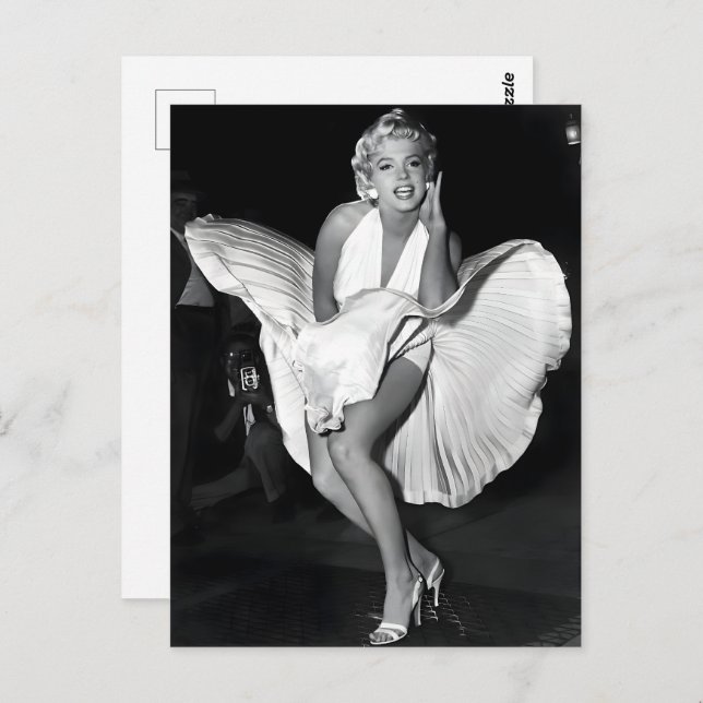 Marilyn vintage poster postcard (Front/Back)