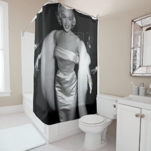 Marilyn vintage poster shower curtain