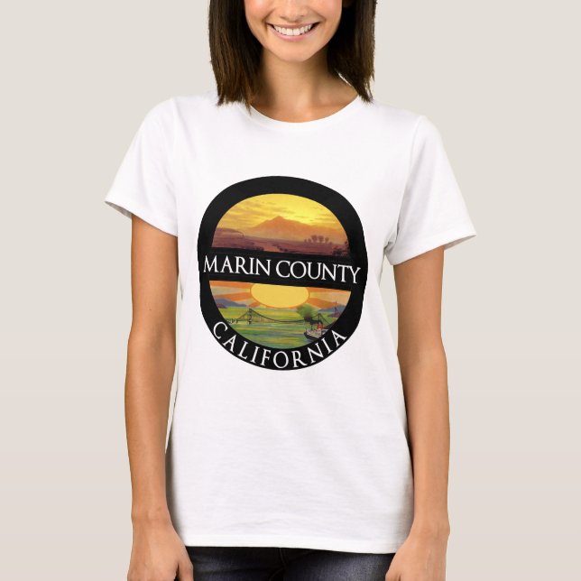 Marin County Mount Tamalpais T-Shirt (Front)