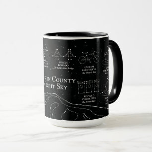 Marin County Night Sky 15 oz. mug black