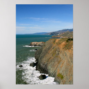 Marin Headlands, Coastal Cliffs Poster