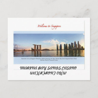 MARINA BAY SANDS CASINO SINGAPORE POSTCARD
