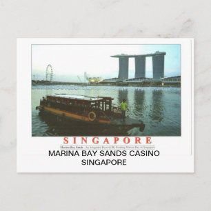 MARINA BAY SANDS CASINO SINGAPORE POSTCARD