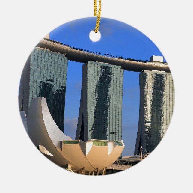 Marina Bay Sands Singapore Ceramic Tree Decoration (Front)