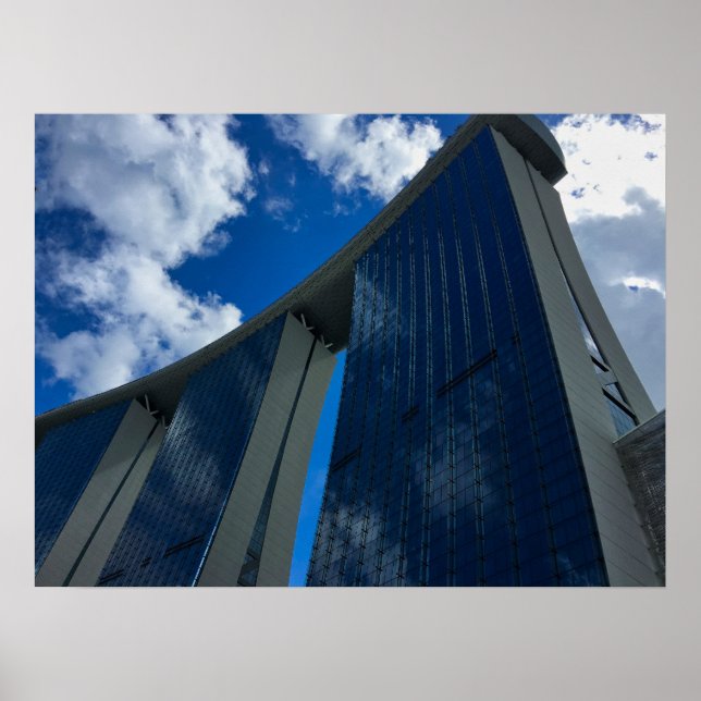 Marina Bay Sands Singapore Skyline Architecture Poster (Front)