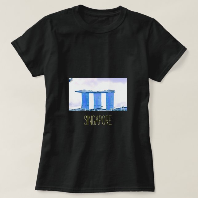 Marina Bay Sands Singapore travel T-Shirt (Design Front)