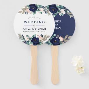 Marina bloom flowers frame hand fan