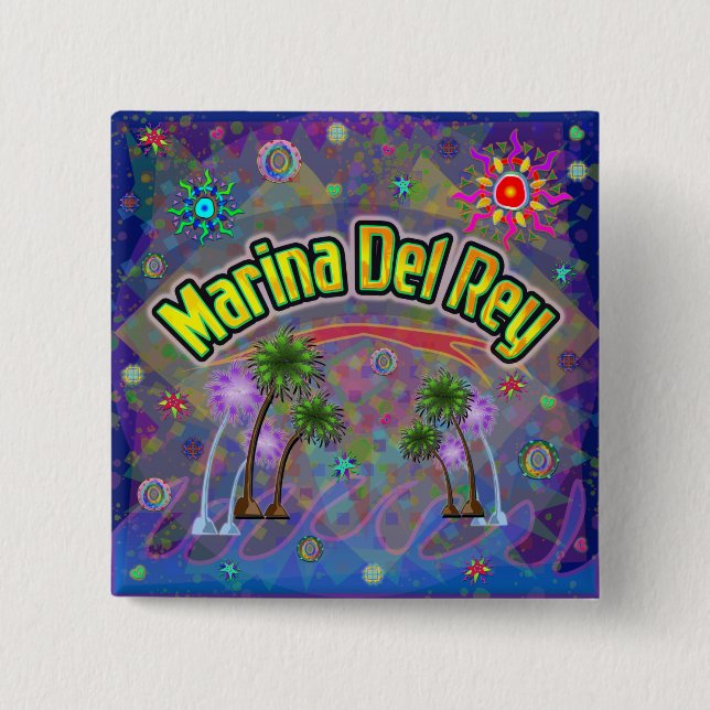Marina Del Ray Noble Voyage Button (Front)