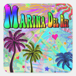 Marina Del Ray Vivid Romance Sticker