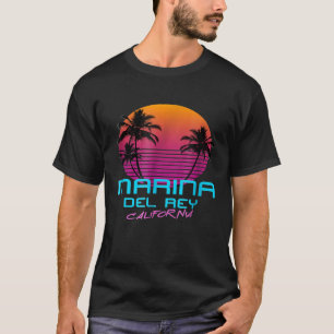 Marina Del Rey California Retro 80s T-Shirt