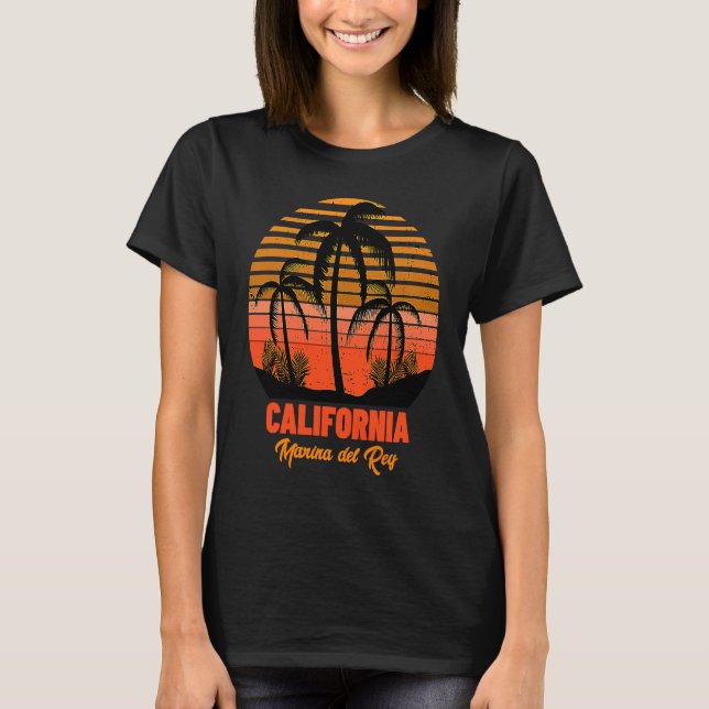 Marina del Rey California T-Shirt (Front)
