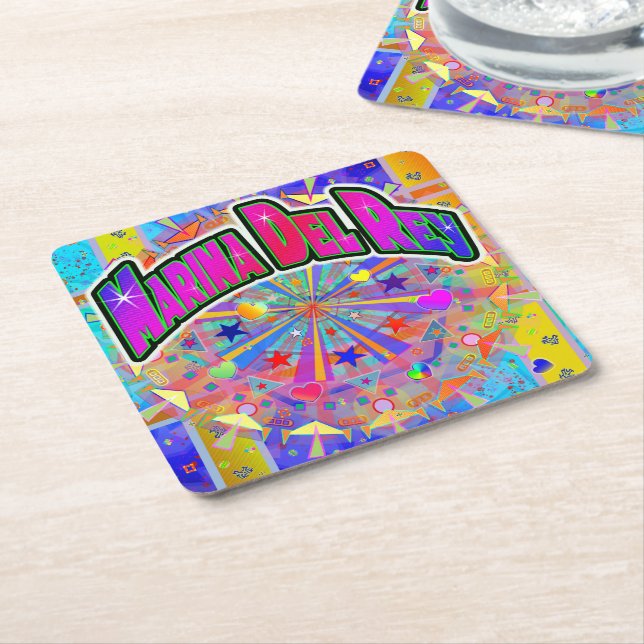 Marina Del Rey Cosmic Unity Coaster (Angled)
