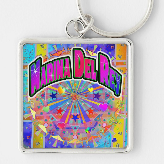 Marina Del Rey Cosmic Unity Keychain (Front)