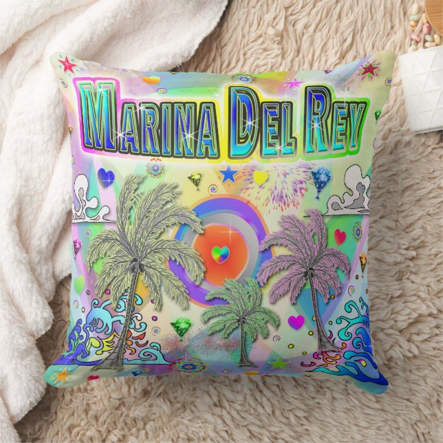 Marina Del Rey Deep Dream Pillow (Blanket)