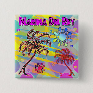 Marina Del Rey Happy and Hope Button