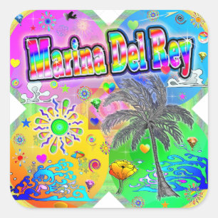 Marina Del Rey Quadro Seasons Sticker