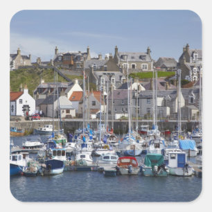 Marina, Findochty, Moray, Scotland, United Square Sticker