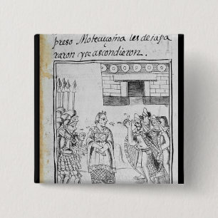 Marina interpreting for the Spaniards 15 Cm Square Badge
