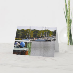 Marina Landscape- Ornaments Card