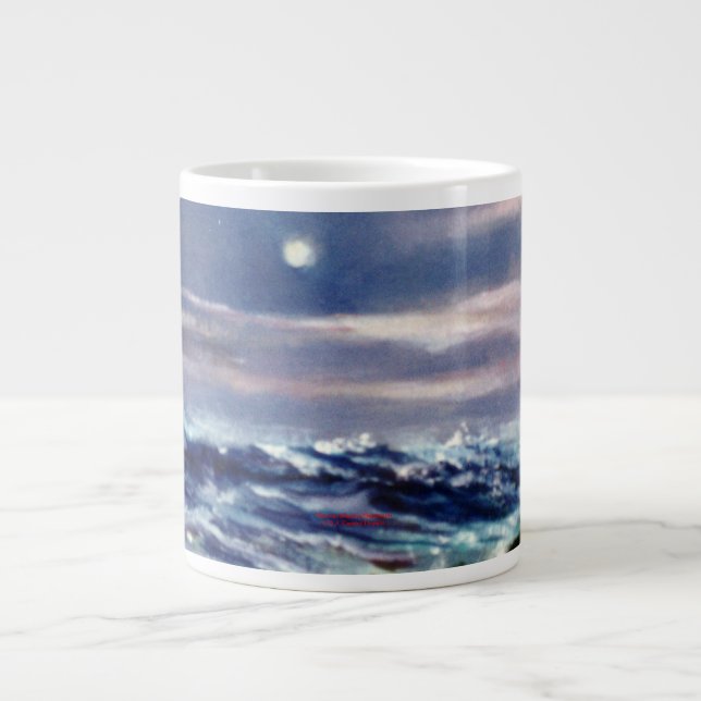 Marina/Mariña/Seascape Large Coffee Mug (Front)