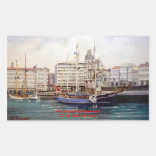 Marina/Mariña/Seascape Rectangular Sticker