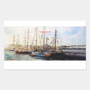 Marina/Mariña/Seascape Rectangular Sticker