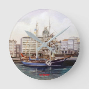 Marina/Mariña/Seascape Round Clock