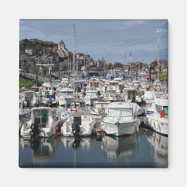 Marina of Le Tréport in France   Magnet (Front)