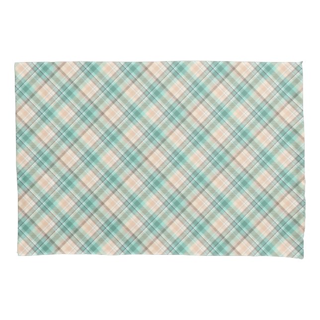 Marina Plaid On A Bias Pillowcase (Front)