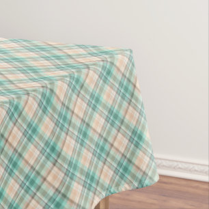 Marina Plaid On A Bias Tablecloth