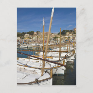 Marina, Port de Soller, West coast, Mallorca, Postcard