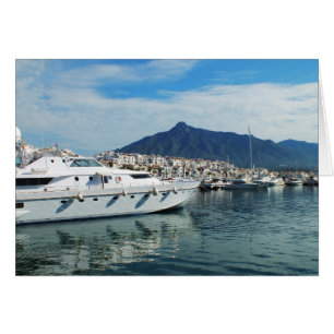 Marina, Puerto Banus, Spain card