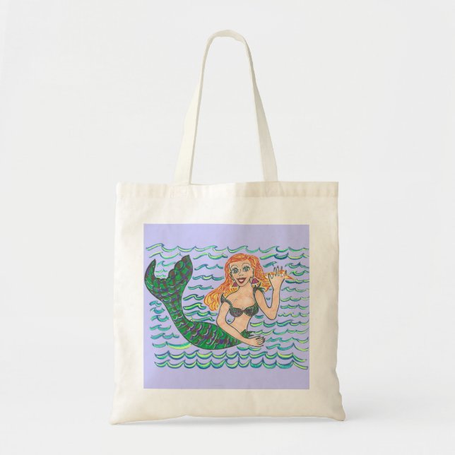 Marina The Mermaid Tote Bag (Front)